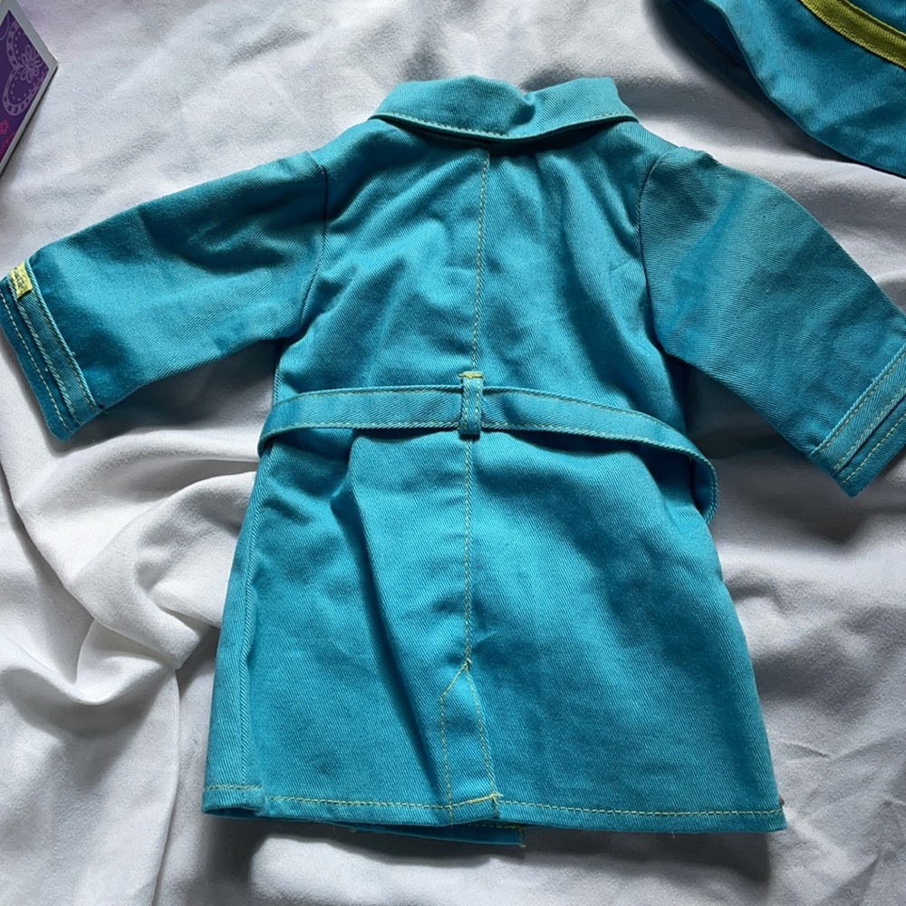 American Girl Doll Raincoat and Boots Set, with OG box. Used once. - Picture 12 of 16